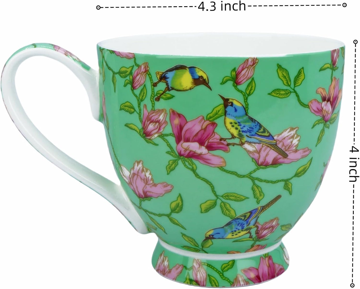 Tazas café porcelana hueso 16oz regalo mujer