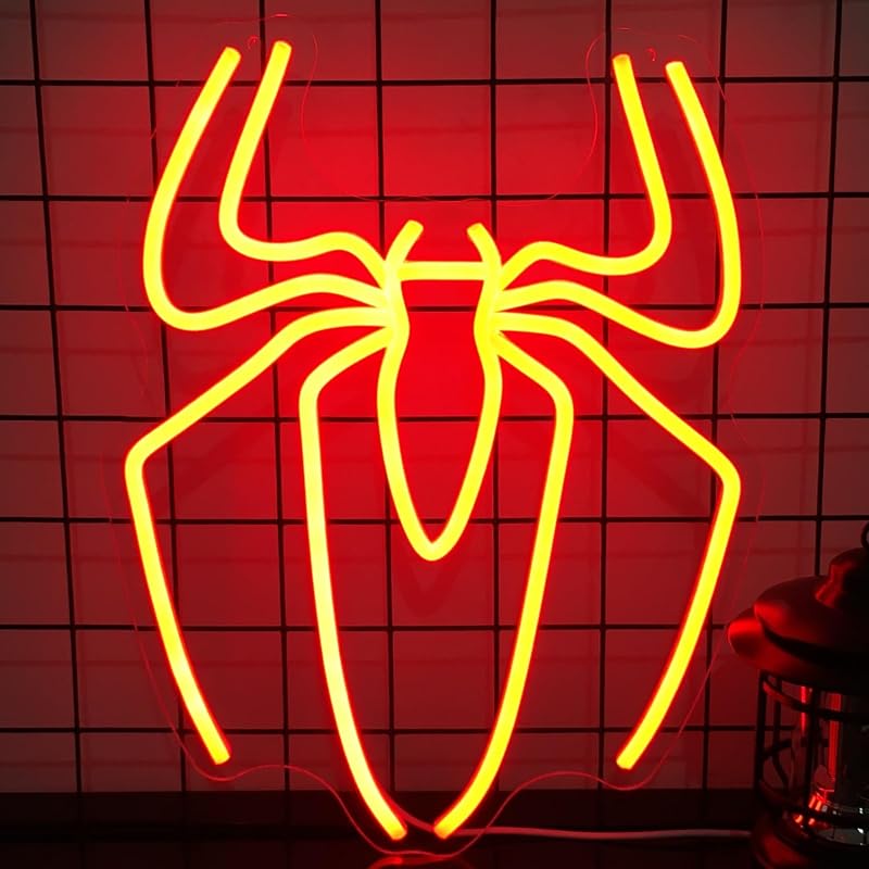 Lámpara neón araña 10 niveles USB para niños dormitorio