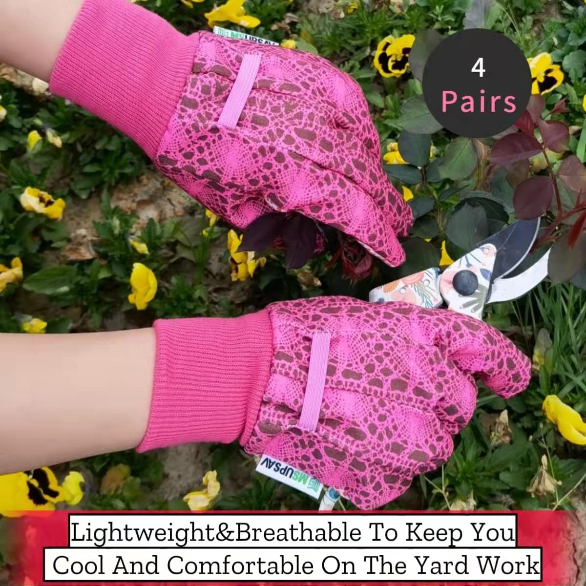 Guantes jardinería antiespinas resistente pinchazos mujer