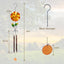 Campanillas viento jardín con molinillo de flores metal