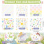 300 Hojas Papel Cera Pascua 12x12pulg Huevos Conejos 6 Estilos