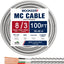Cable MC 8/3 con tierra 100pies cobre puro armadura aluminio