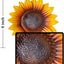 3 Pzas Decoración Pared Girasol Metal 9" para Cocina Baño