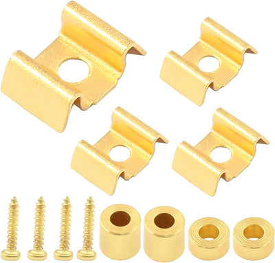 4 Pzas Árboles Cuerda Guitarra Metal Guía Retenedor S Color Dorado