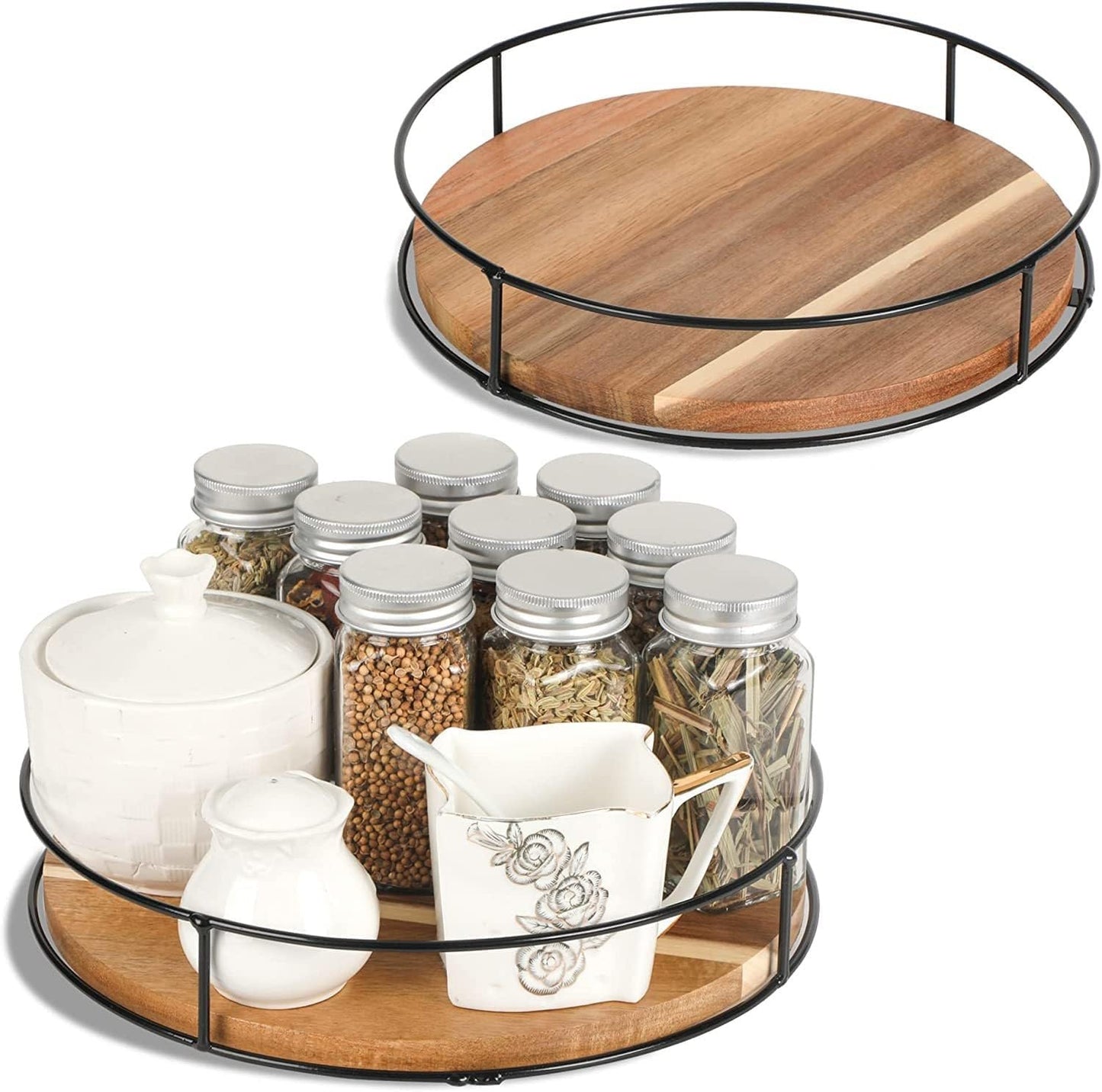 Organiz. antiderrap para tocadiscos madera negro