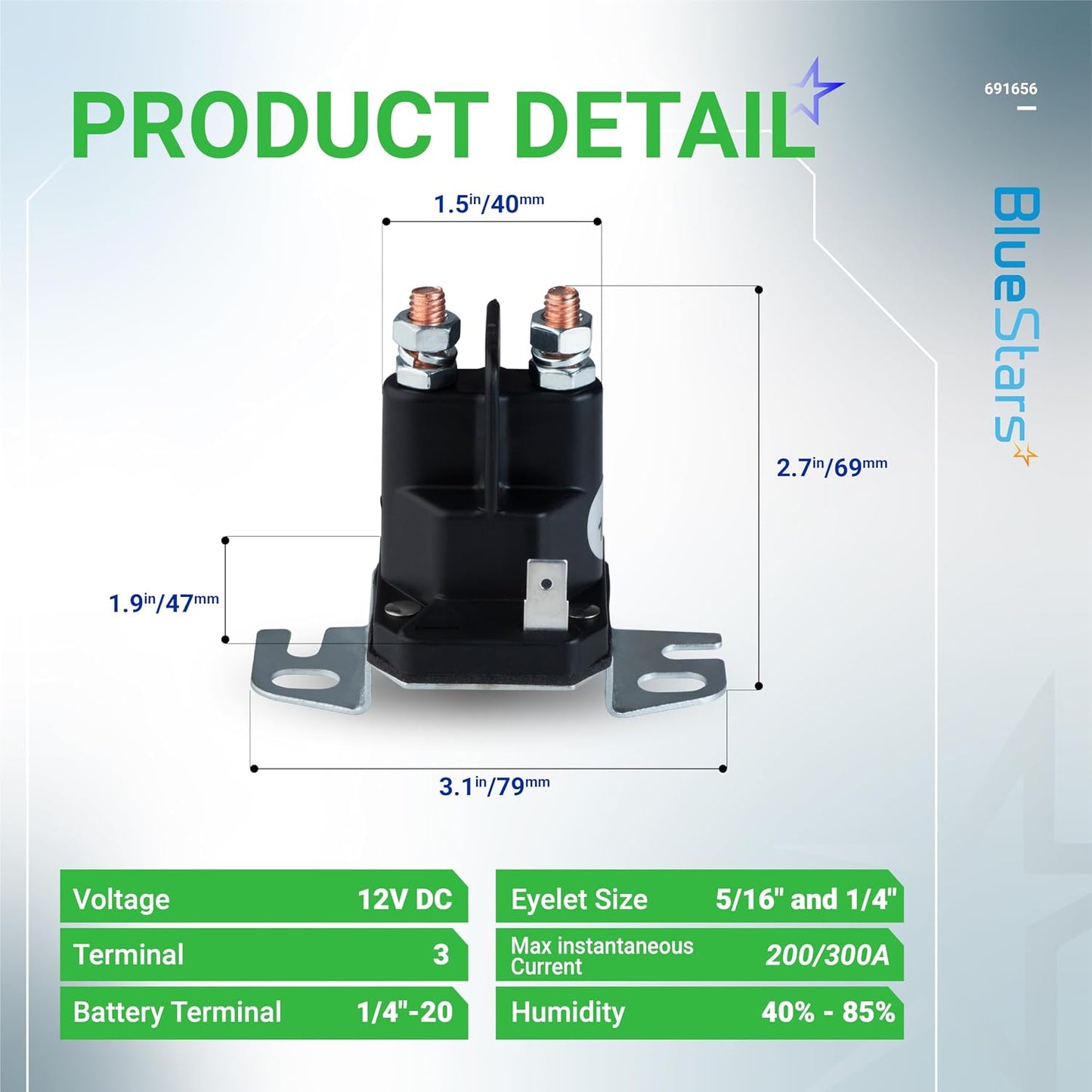 Solenoide arranque cortacésped comp 812-1201