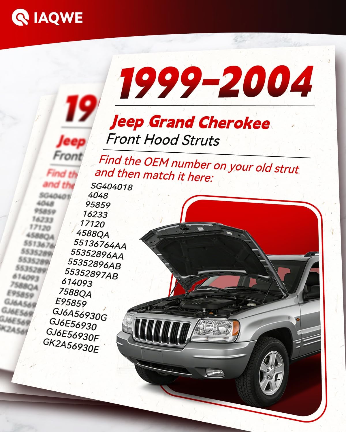 Soportes elevación capó Jeep Grand Cherokee Set