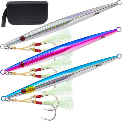 3 Pzas Plantillas Pesca Salada Cuchara Jigging Velocidad Rapida