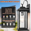 Lámpara pared exterior grande 17" vidrio transparente IP65