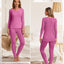 3 Set Ropa Interior Térmica Mujer Forro Polar Clima Frío