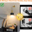 2 Apliques Pared Inalámbricos LED Negro Dorado