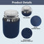 4 Fundas Neopreno Aisladas para Tarro Mason 16oz y 24oz