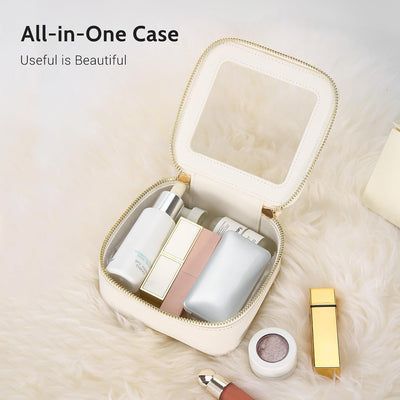 Bolsa maquillaje transparente TSA aprobada con cremallera
