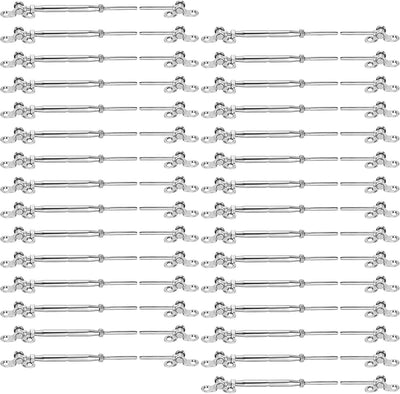 30 Pzas Barandilla Cable Acero Inox T316 Ajustable 180°