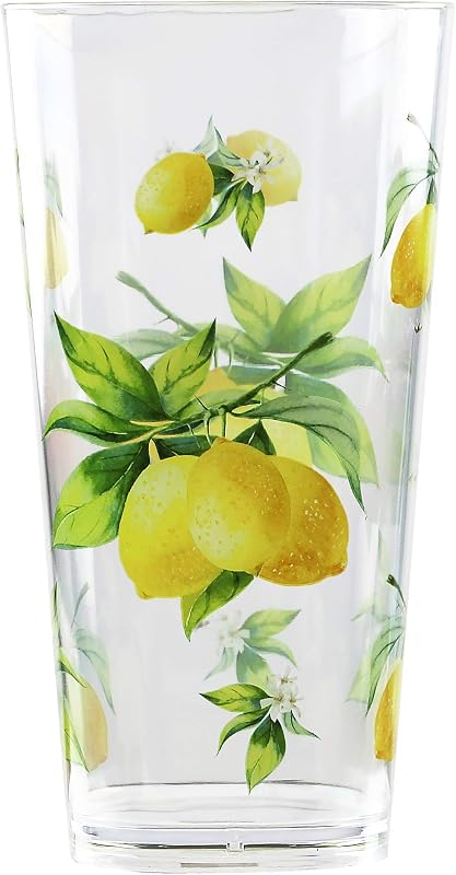 Set 6 vasos acrílicos 19oz sin BPA para interiores y exteriores