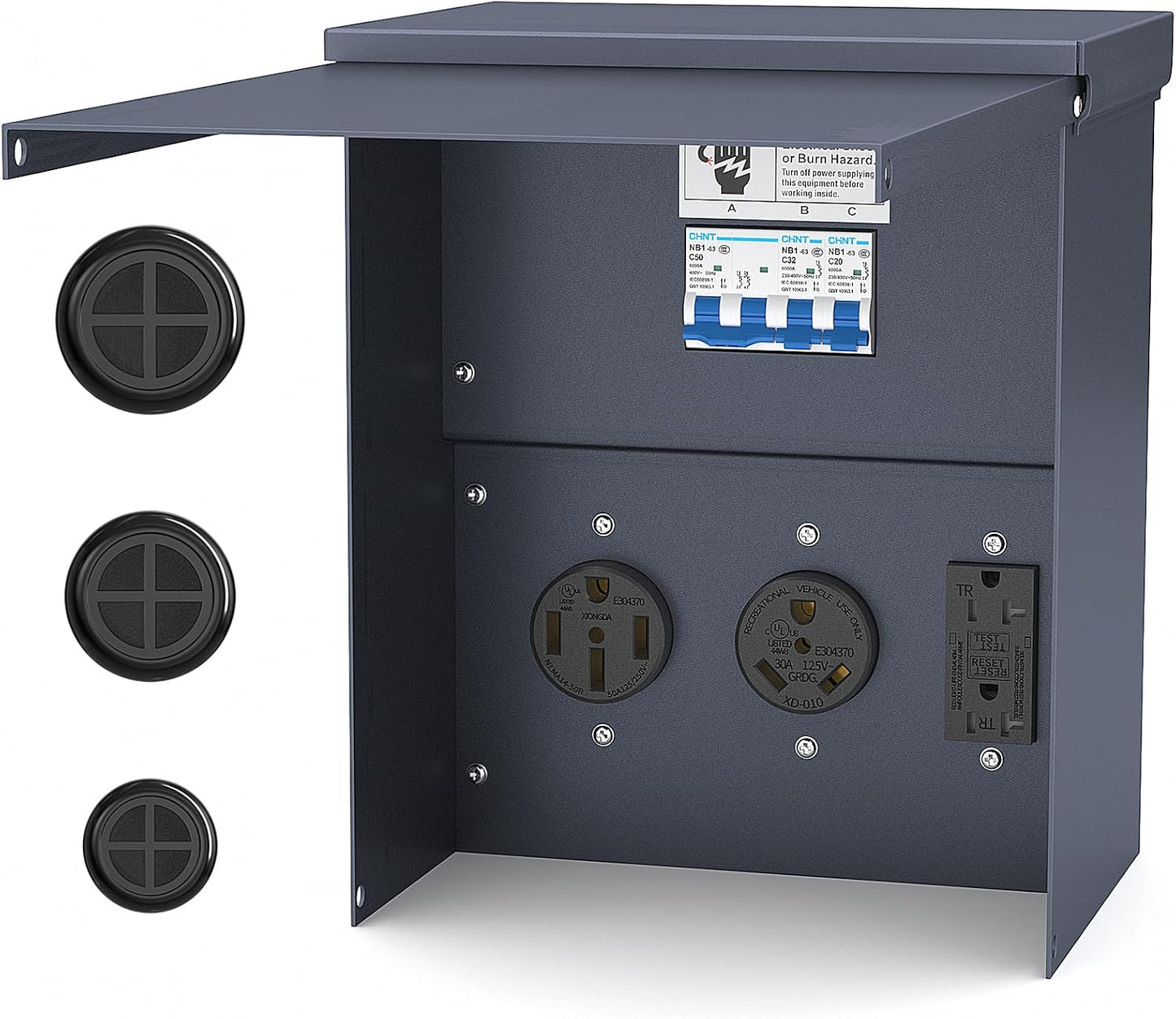 Panel eléctrico RV precableado 20-50A UL resistente