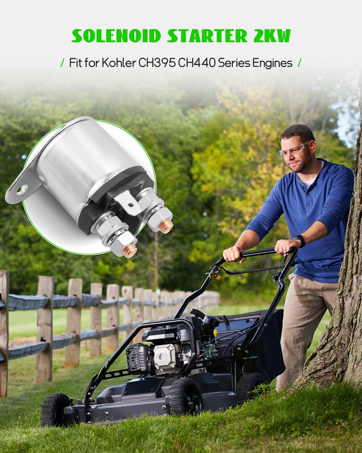 Solenoide arranque comp Kohler CH395 CH440