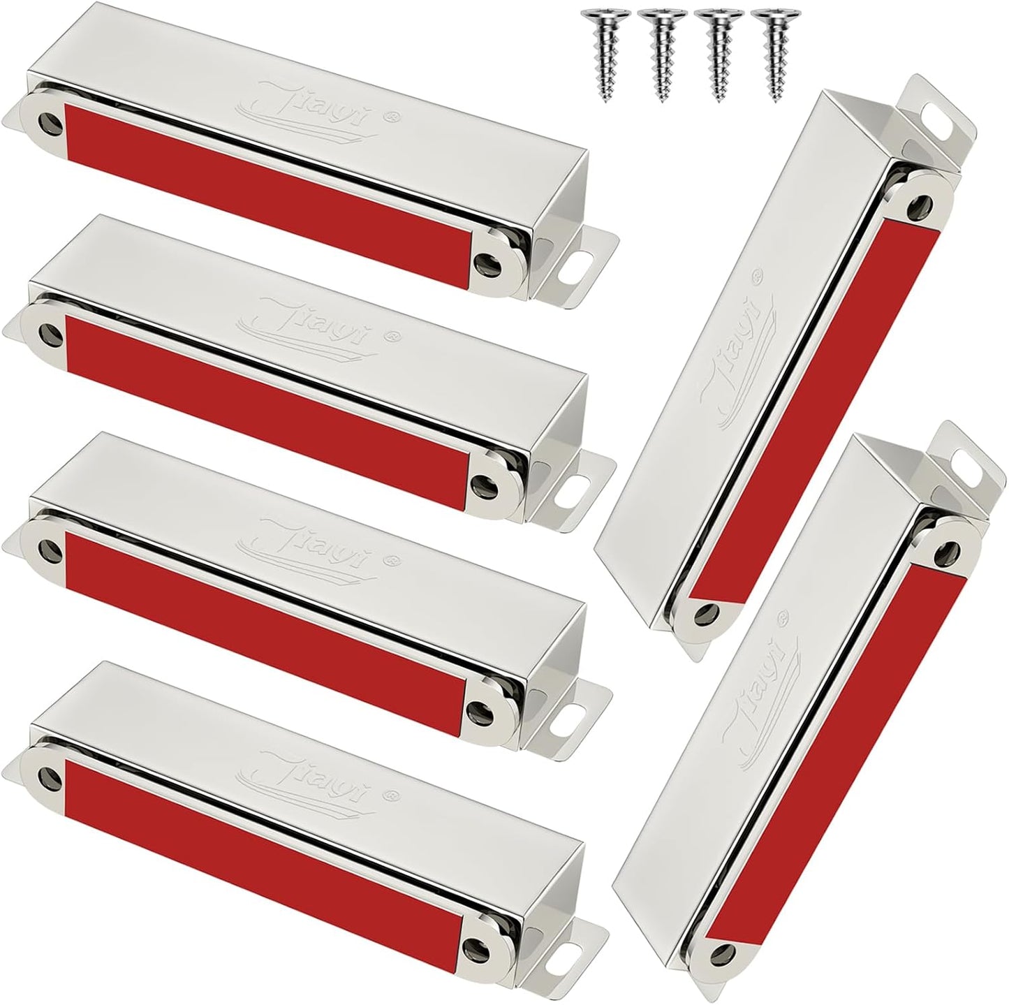 6 Pzas Imanes Puerta Acero Inox 90lb para Armario Cocina