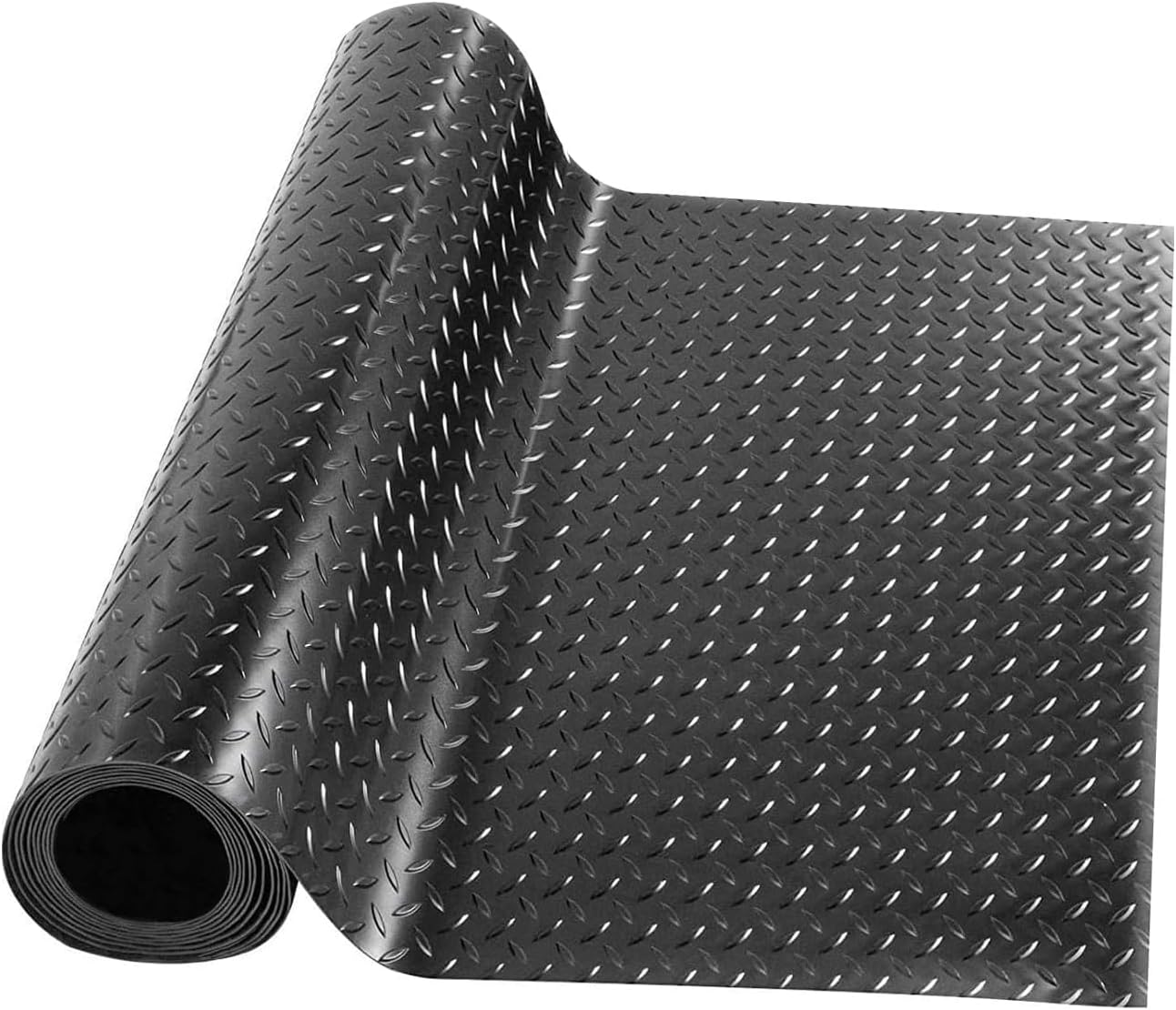 Tapete goma antiderrap 4x6ft negro para hogar y garaje