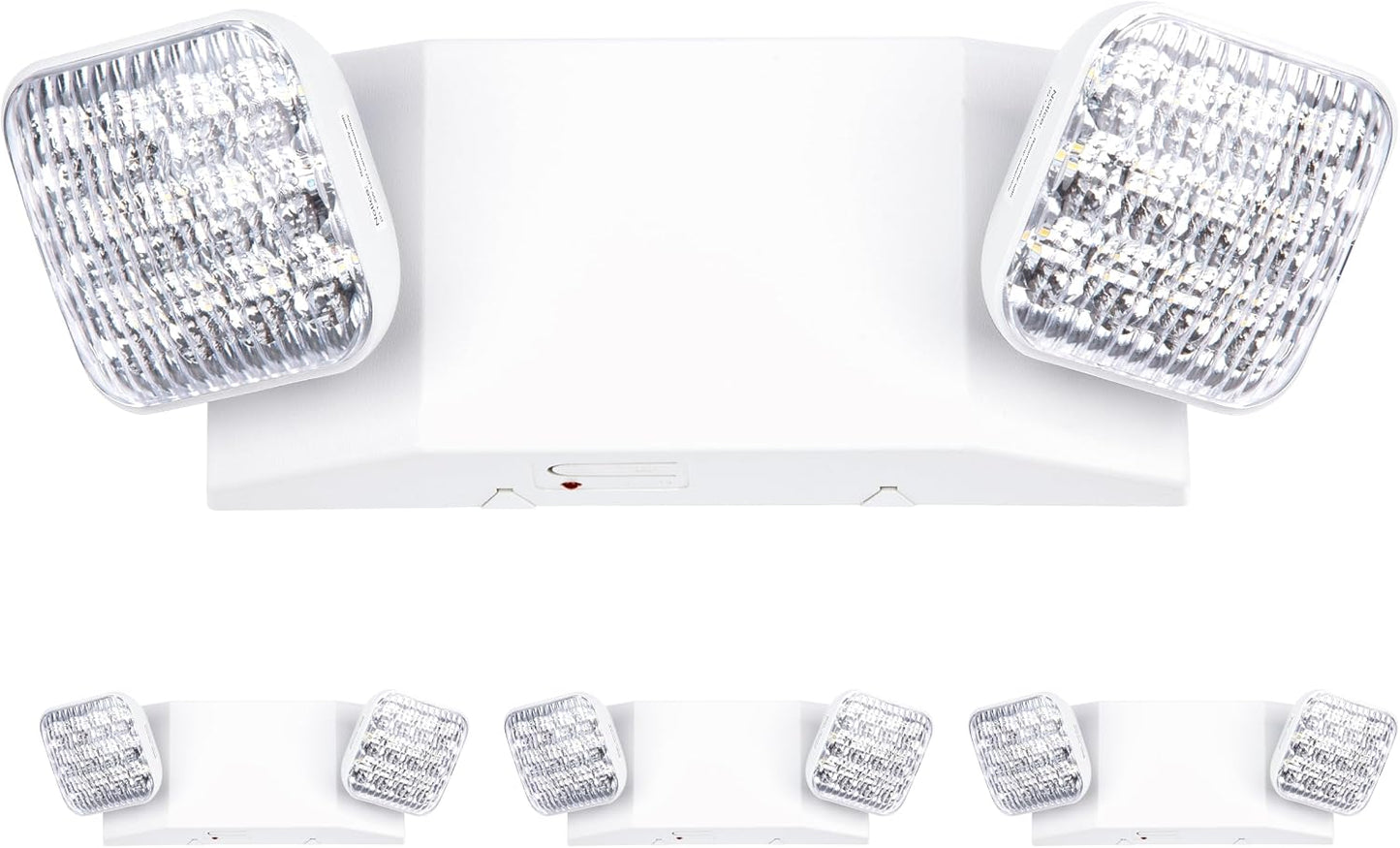 Luz emergencia LED doble cabezal 120-277V pack 4