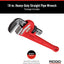 Llave tubo recta 18" resistente modelo 18