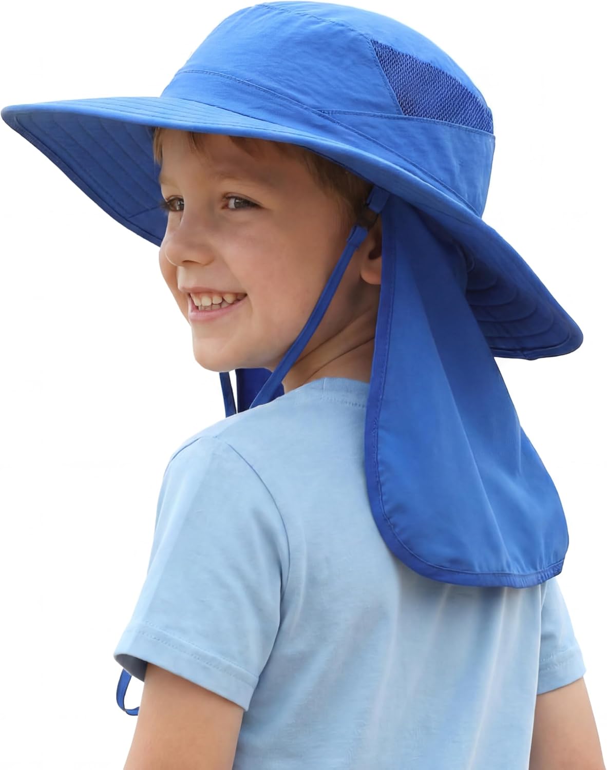 Sombrero sol UPF 50 ala ancha para niños playa aventura
