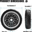 Rueda delantera 8pulg para cortacésped Toro 107-3708
