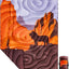 Manta camping ultraligera acolchada plegable con botones