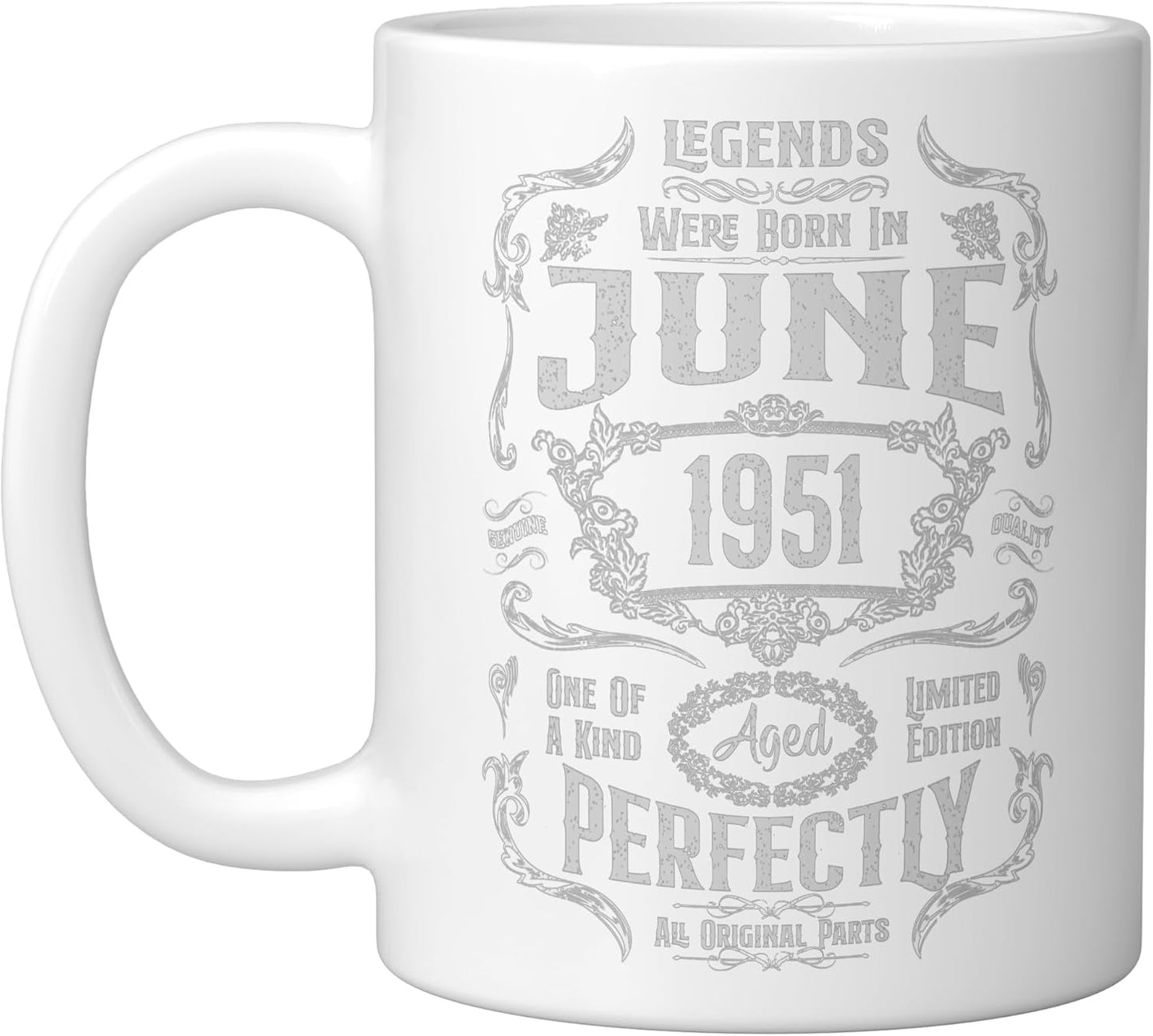 Taza Cerámica Vintage Edición 75 Aniversario Blanco