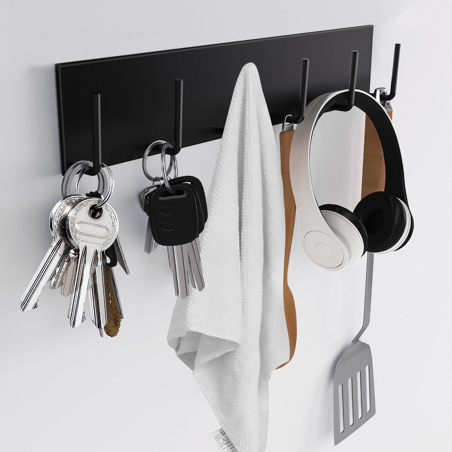Soporte magnético para llaves con 6 ganchos puerta metal