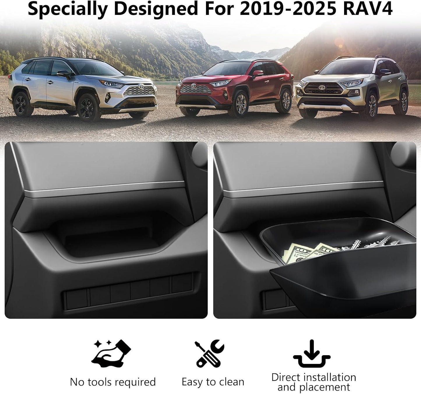 Organiz. cajón conductor comp Toyota RAV4 19-25