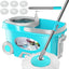 Set trapeador giratorio 360 con cubo y 6 cabezales