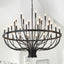 Candelabro estilo granja 48pulg 33 luces tipo vela para