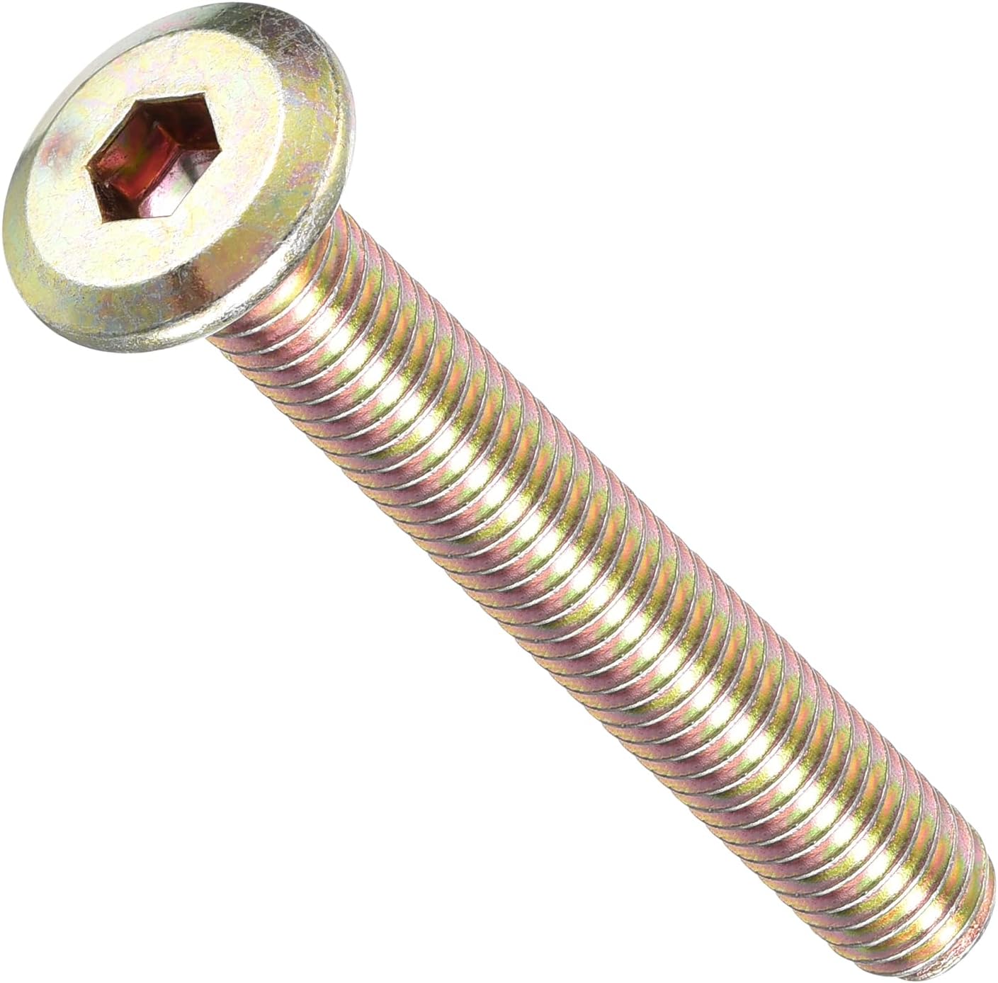 Tornillos cabeza plana M6-1x45 10 pzas acero para muebles