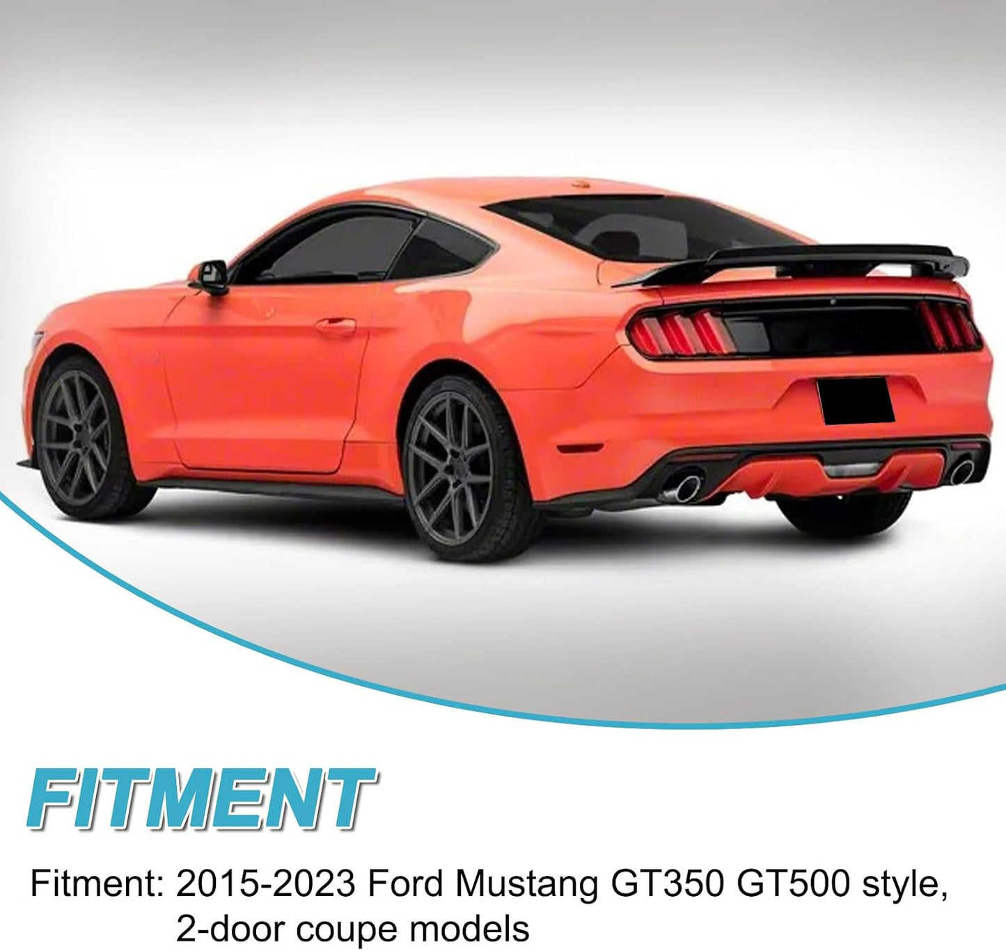 Alerón trasero Ford Mustang 15-22 V6/V8 Shelby GT Fibra
