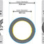 Anillos espaciadores plástico negro comp Subaru Honda