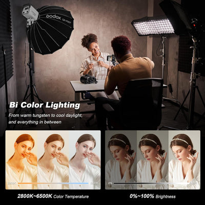 Luz LED bicolor estudio 330W 2800K-6500K