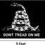 Bandera EE.UU. 3x5ft Don't Tread On Me 2 Pzas Exteriores