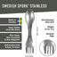 Tenedor acero inox set cuchillos reutiliz.