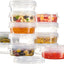 Pack 12 Recipientes Alimento Tapa Giratoria 8oz