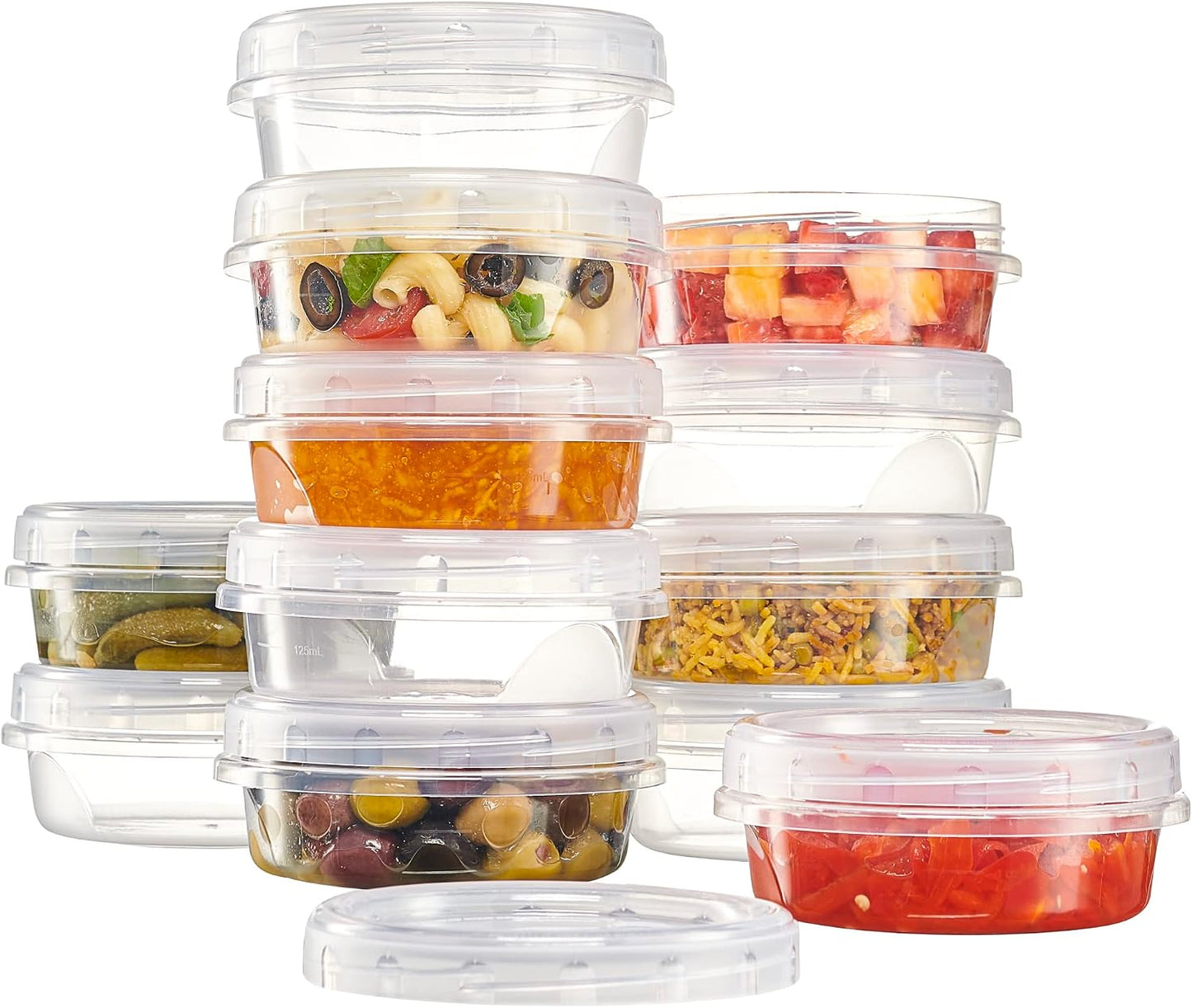 Pack 12 Recipientes Alimento Tapa Giratoria 8oz