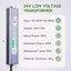 Fuente alimentación LED 24V 60W IP67 3.3pies enchufe EE.UU.