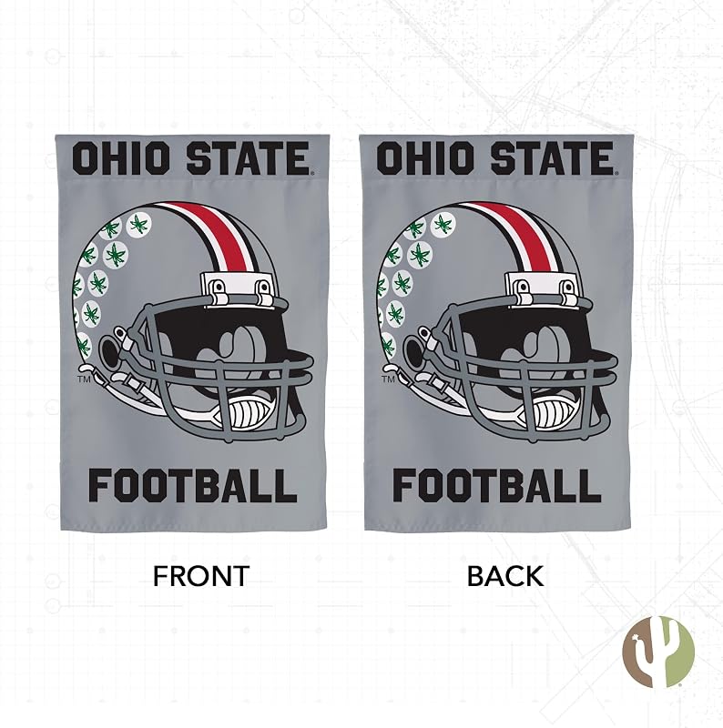 Bandera jardín TOSU Ohio 19x12pulg Buckeyes