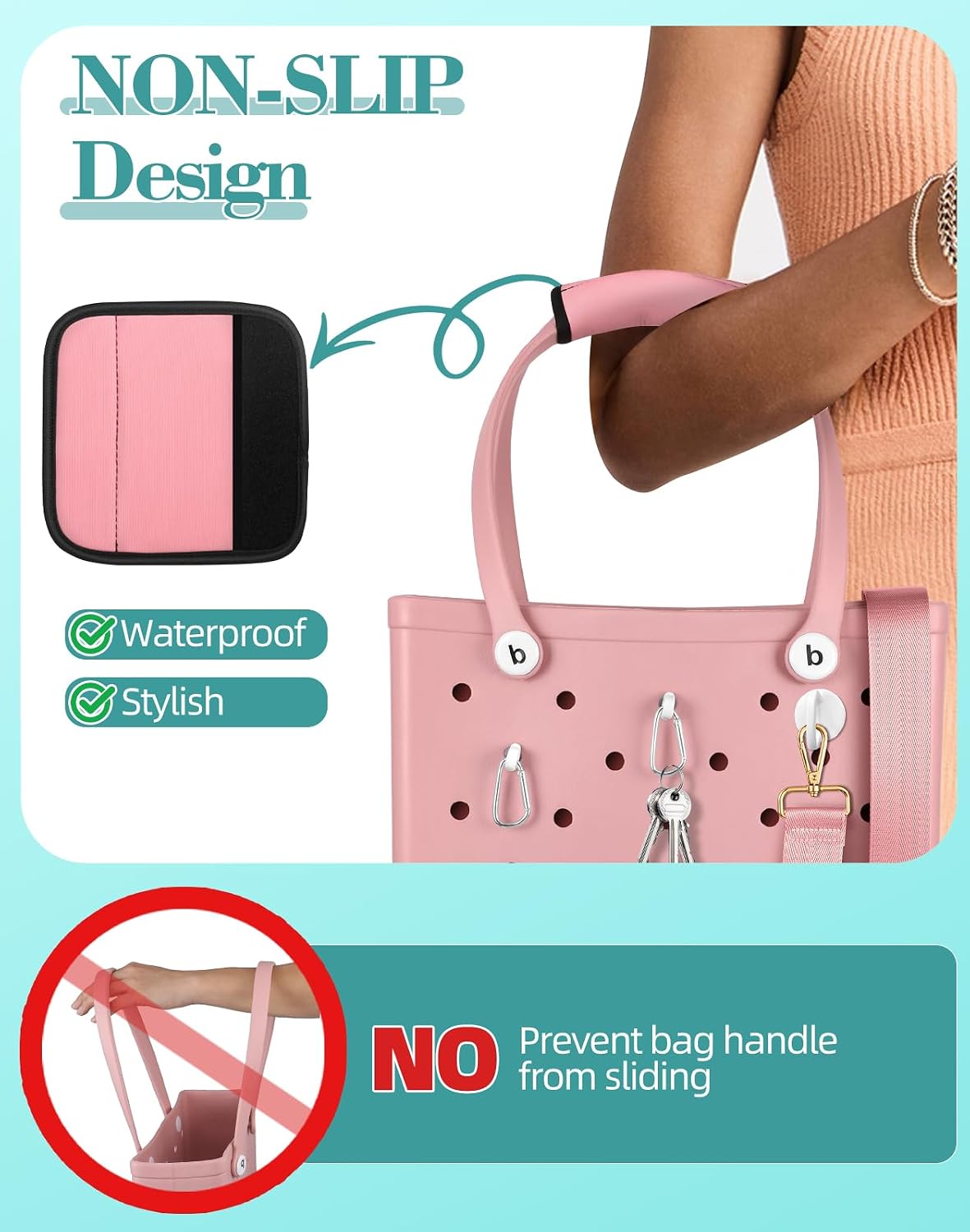 Correa cruzada neopreno para maleta y llaveros Bogg Bag