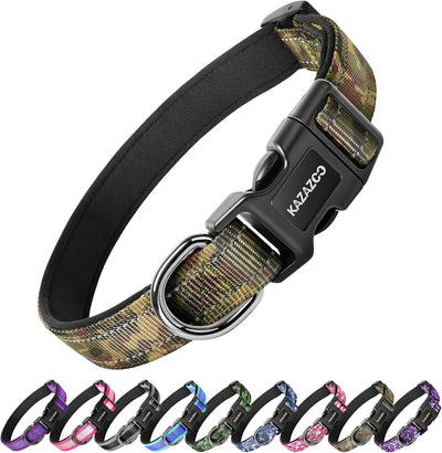 Collar reflectante perro ajustable camuflaje