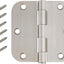 Bisagras puerta níquel satinado 3.5x3.5" 50uds