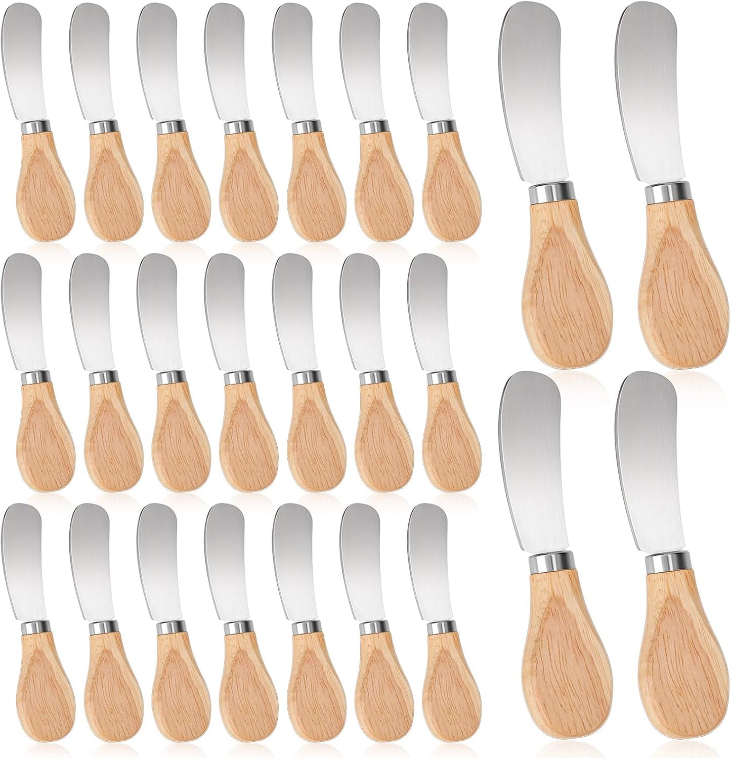 25 Cuchillos Espardor Queso Acero Inox 4.7pulg