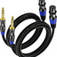 Cable XLR a TRS 1/4 pulg 6pies paquete 2