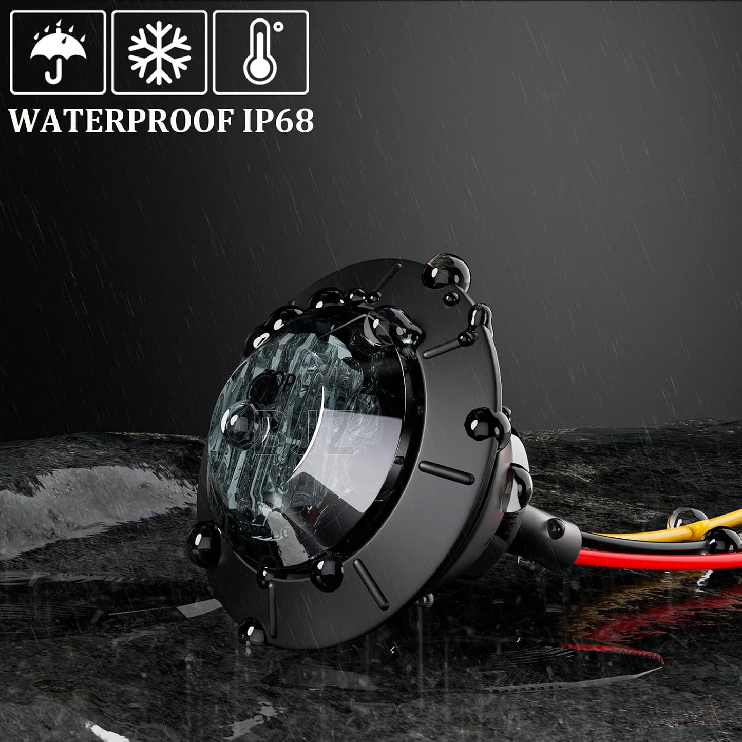 Luces LED remolque 12V doble color rojo-ámbar 4LED