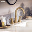 Grifo baño moderno dos manijas oro broncado 84023BZG